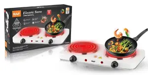 Two Burners Electric Hot Plate for Cooking
