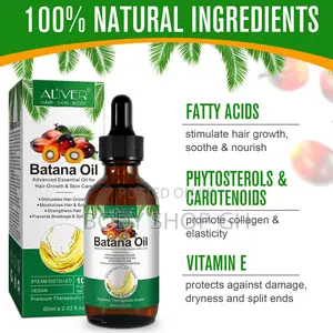 Batana Oil for Hair-Loss Prevention + Repair of Damaged Hair