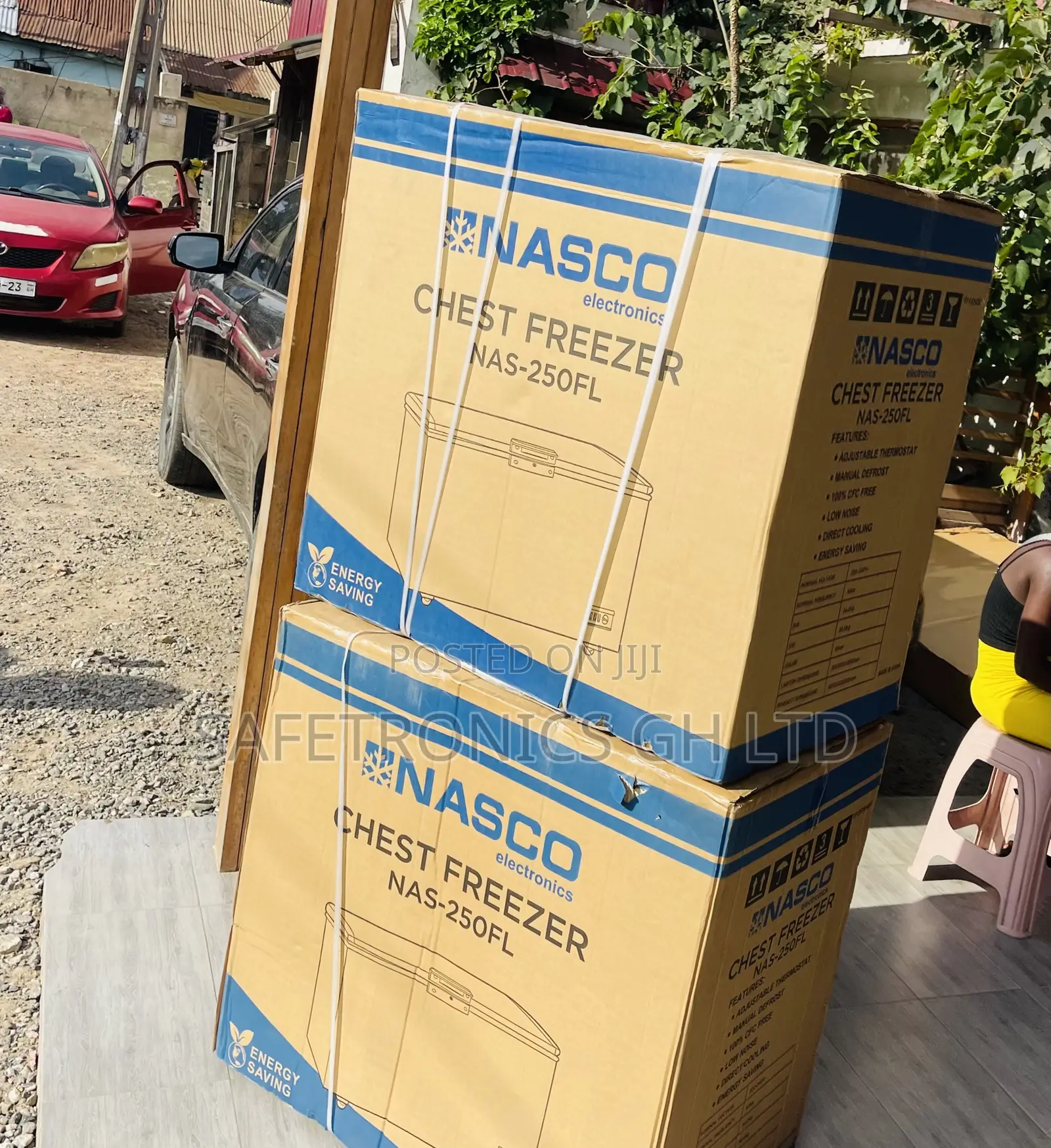 Lockable Singledoor Nas-250 200L Chestfreezer Nasco Gray