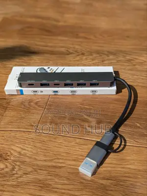 7in1 Multi Ports Usb Type C Hub Splitter Adapter Expansion