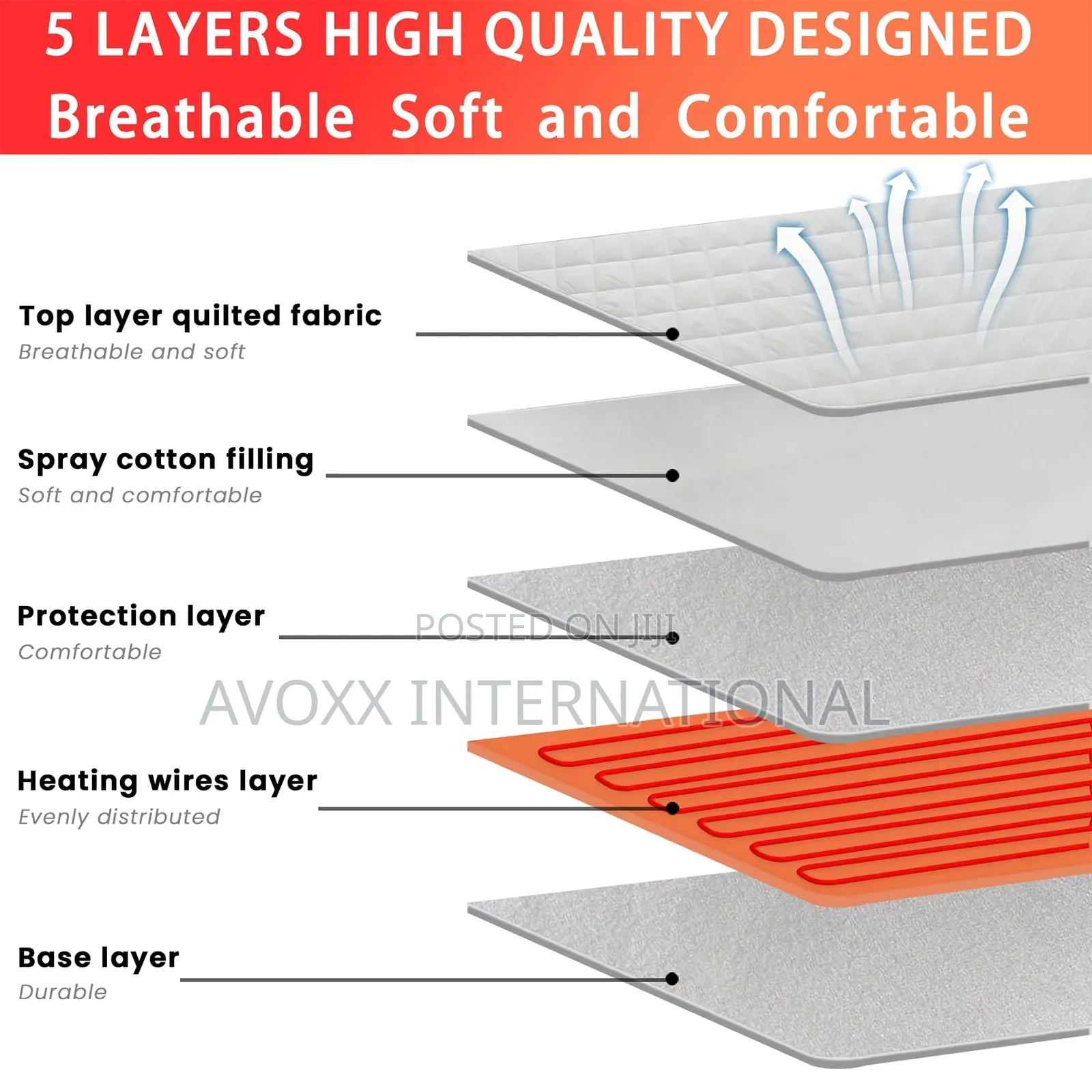 Mk-king Heated Mattress Pad, King Size