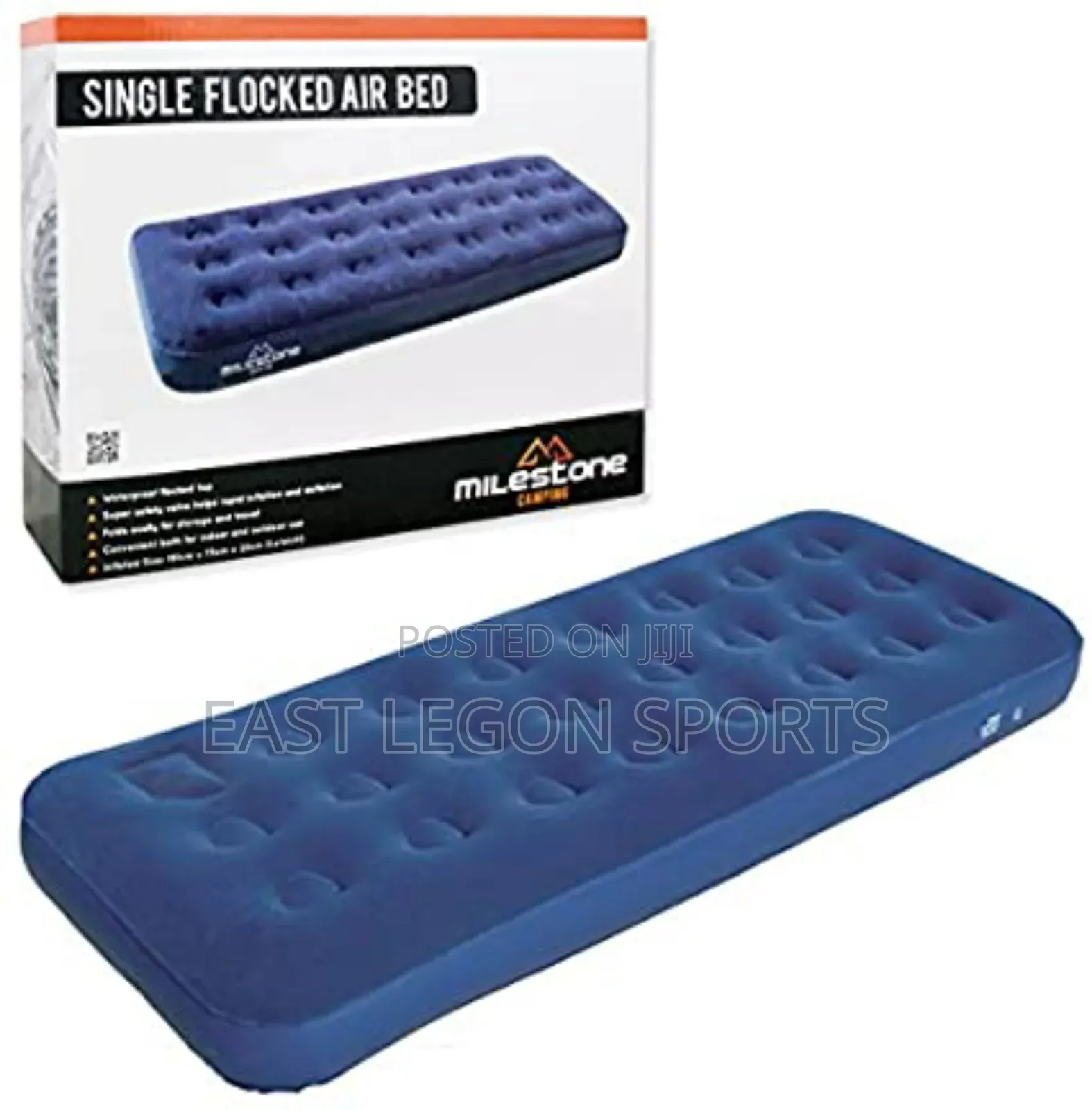 No Pump Air Bed Mattress Single Student Size 6ft 2ft