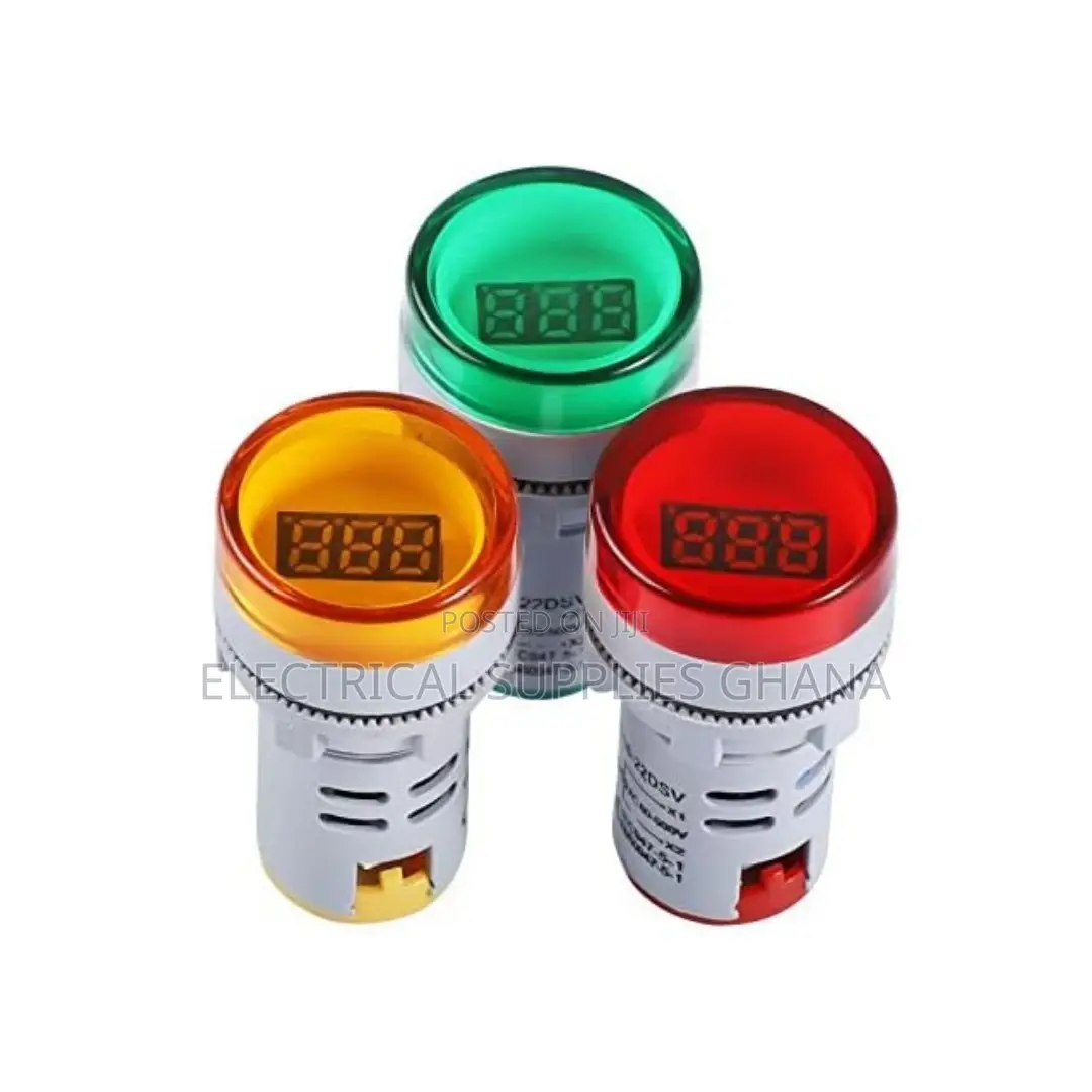Pilot Lamp With Voltage Display for Electrical Panels