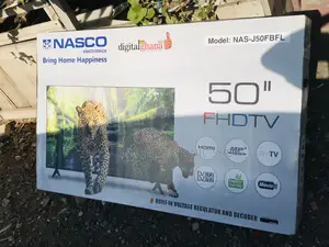 Affordable Nasco 50 Inch Full HD Satellite Television.