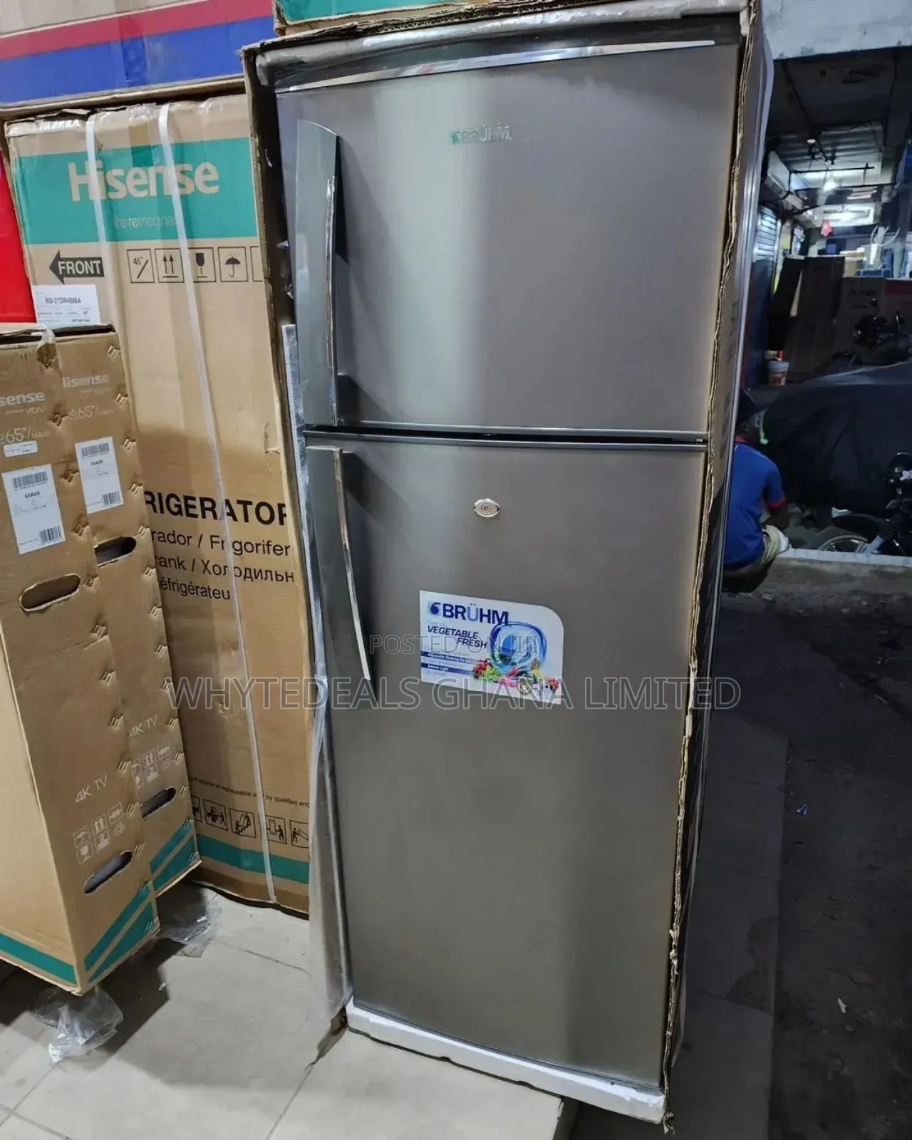 Bruhm 168L Refrigerator| Energy Save| Lock Key|Fast Freeze