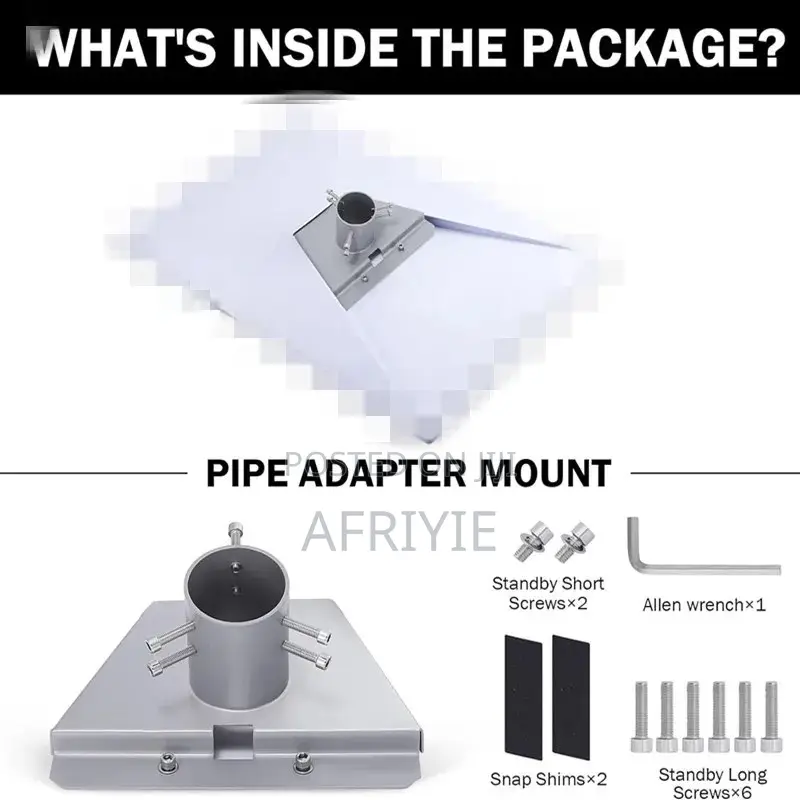 Starlink Gen 3 Pipe Adapter Stainless Steel
