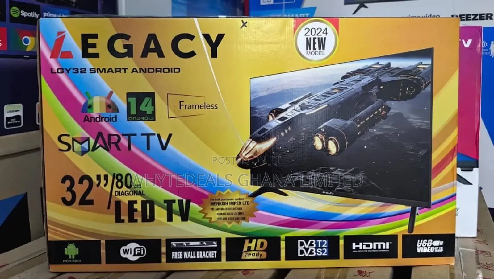 Legacy 32" Smart Android Led Tv| Slim| Full Hd| Netflix| Youtube| 2026