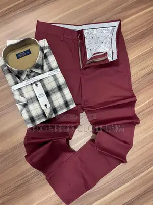Top Shirt and Khaki Trousers in Different Sizes