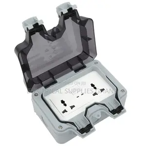 Waterproof Double Socket Outlet for Outdoor Use
