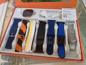 Fashion Luxury 7 in 1 Bracelets Silicon Smartwatch - Blue