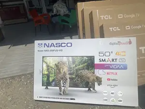 No Strain Eyes-Nasco 50 UHD Smart Flat Vidaa NAS-J50FUS-VID