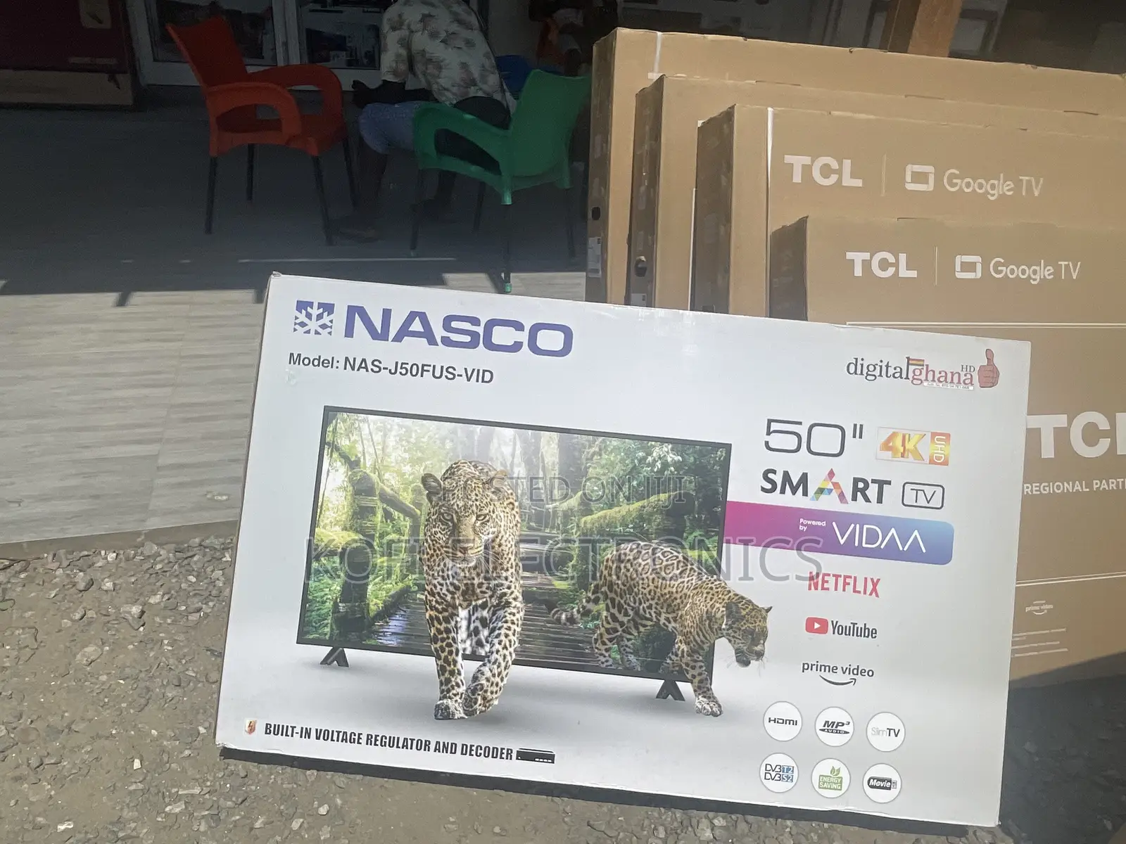 Enjoy Online Videos on Nasco 50′′ UHD Smart Flat Vidaa TV
