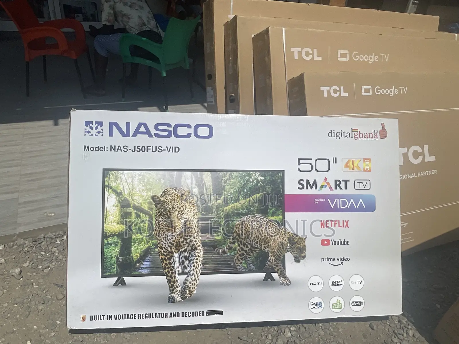 Netflix | Youtube |Prime Video Original Nasco 50 LED TV