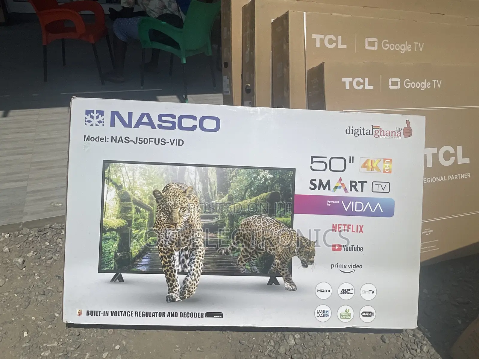 Netflix | Youtube |Prime Video Original Nasco 50 LED TV