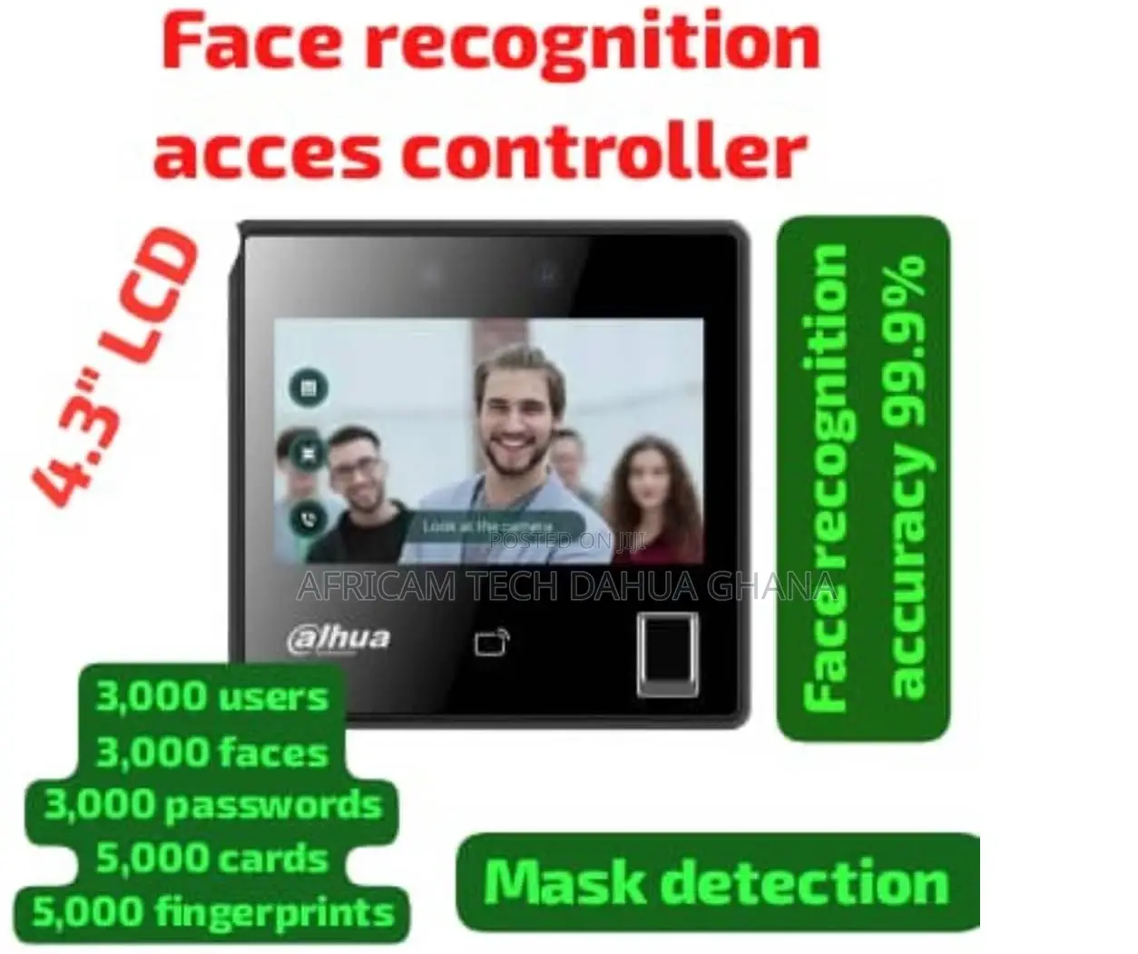 Dahua 4.3'' Access Control and Face Recognition