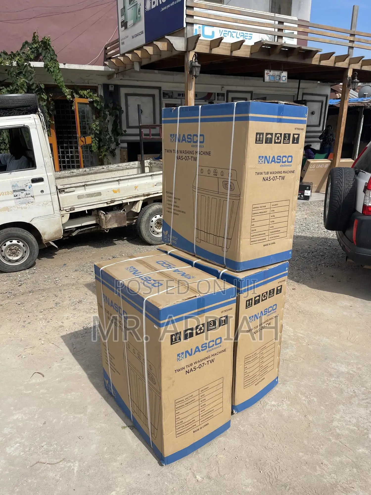 Spin/Dry Nasco 7kg Semiautomatic Electric Washing Machine.
