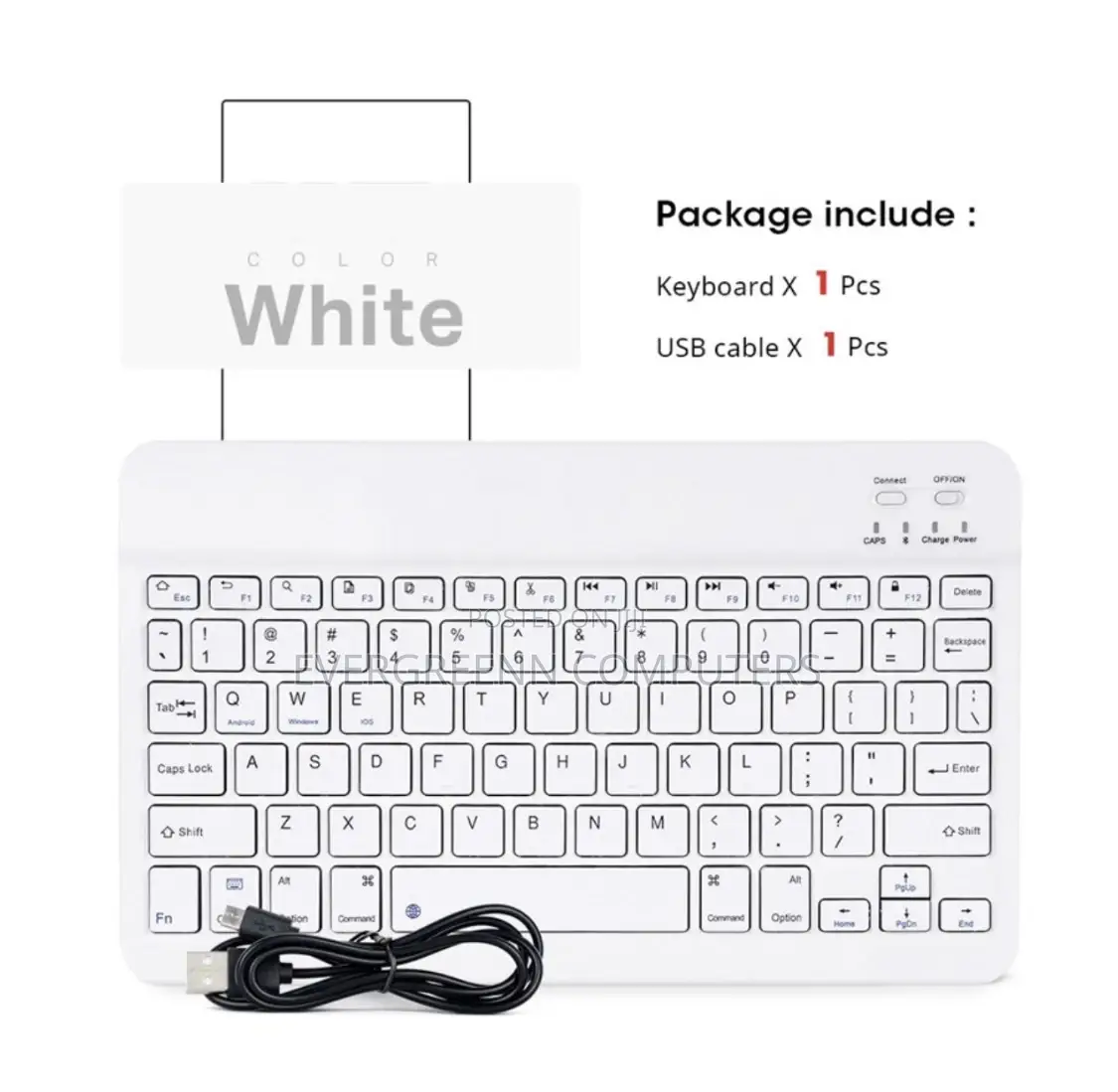 10inches Wireless Bluetooth Keyboard Mouse