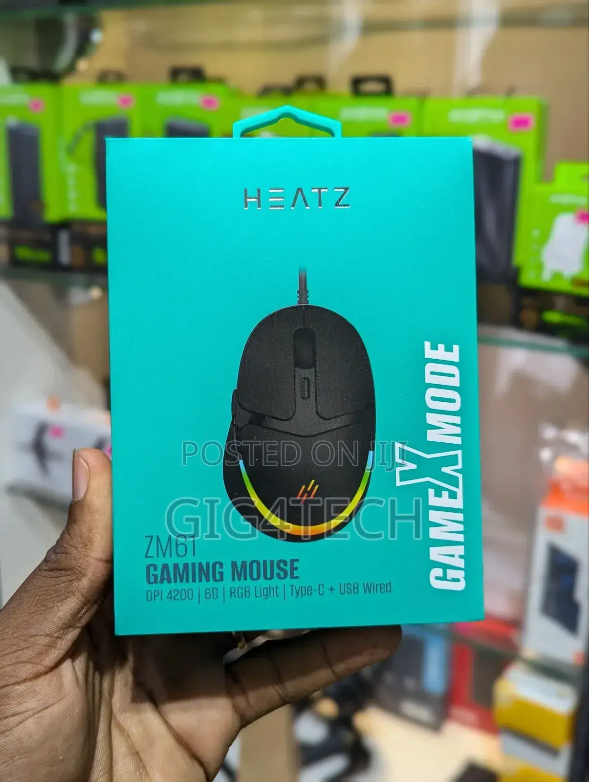 Heatz ZM61 RGB Wired Gaming Mouse GAMEXMODE