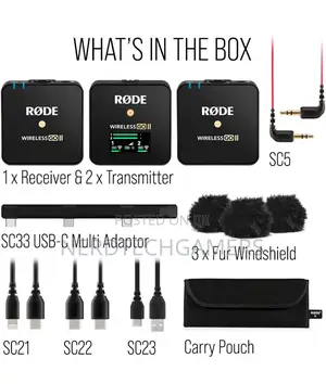 Rode Wireless GO II Dual Channel Wireless Microphone System