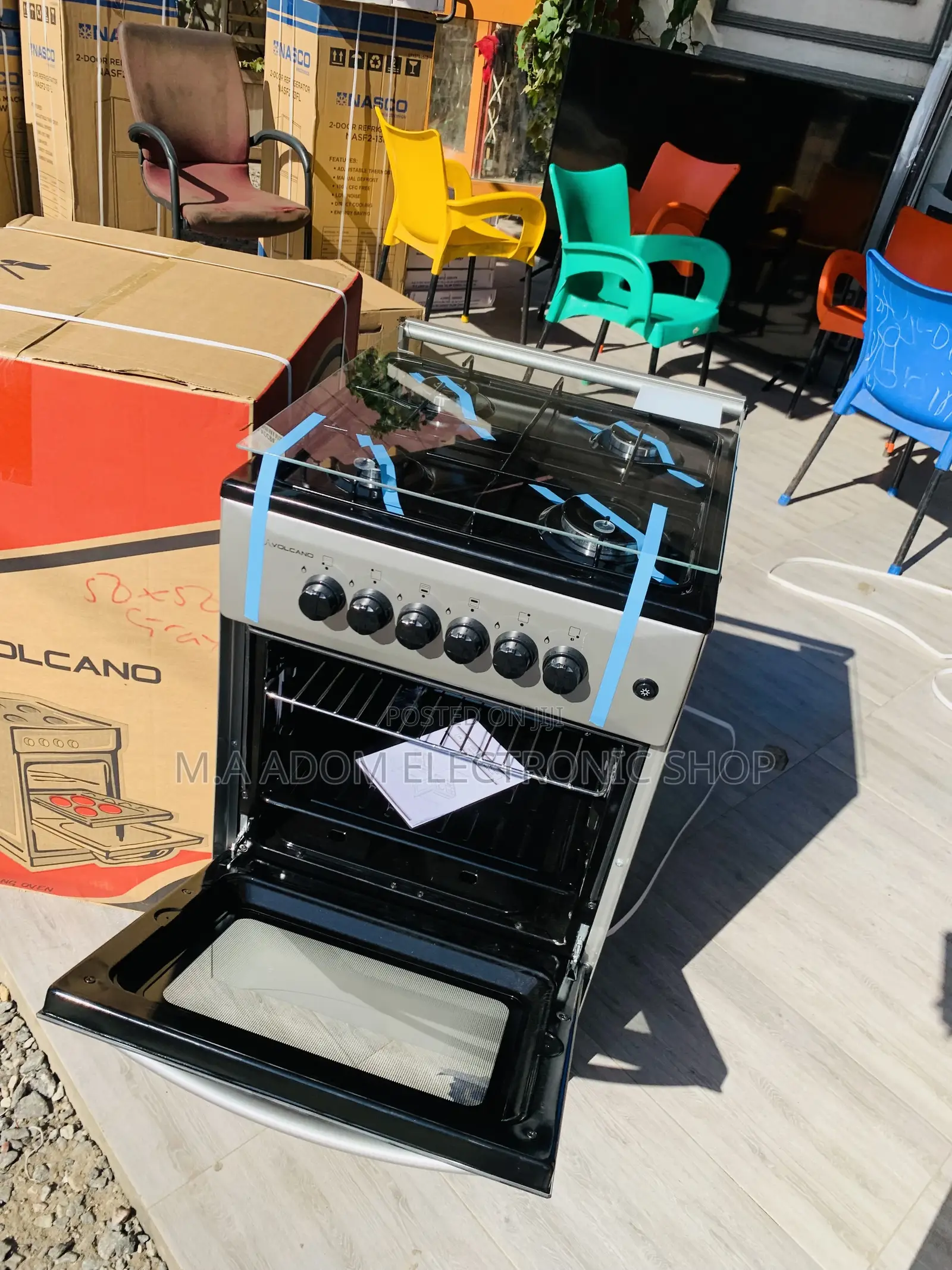 Volcano 50 X 50 Silver Gas Cooker