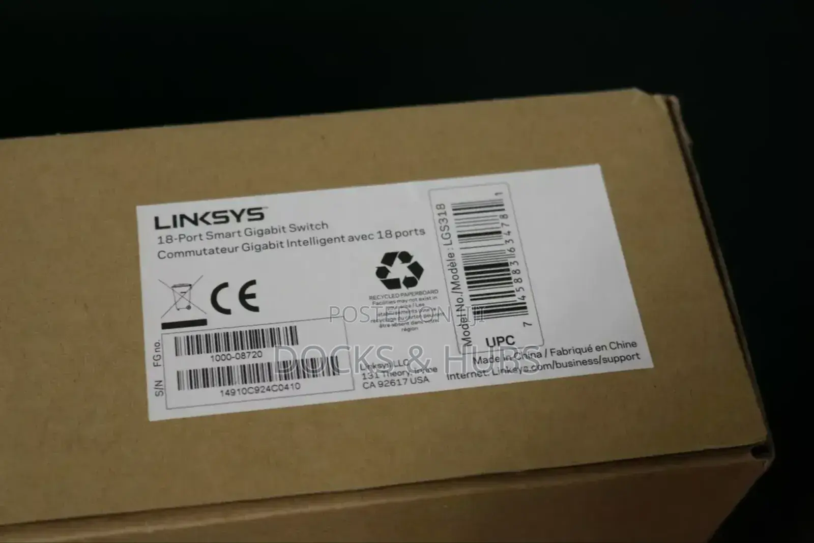 Linksys Lgs318p 18-Port Smart Gigabit Poe+ Switch