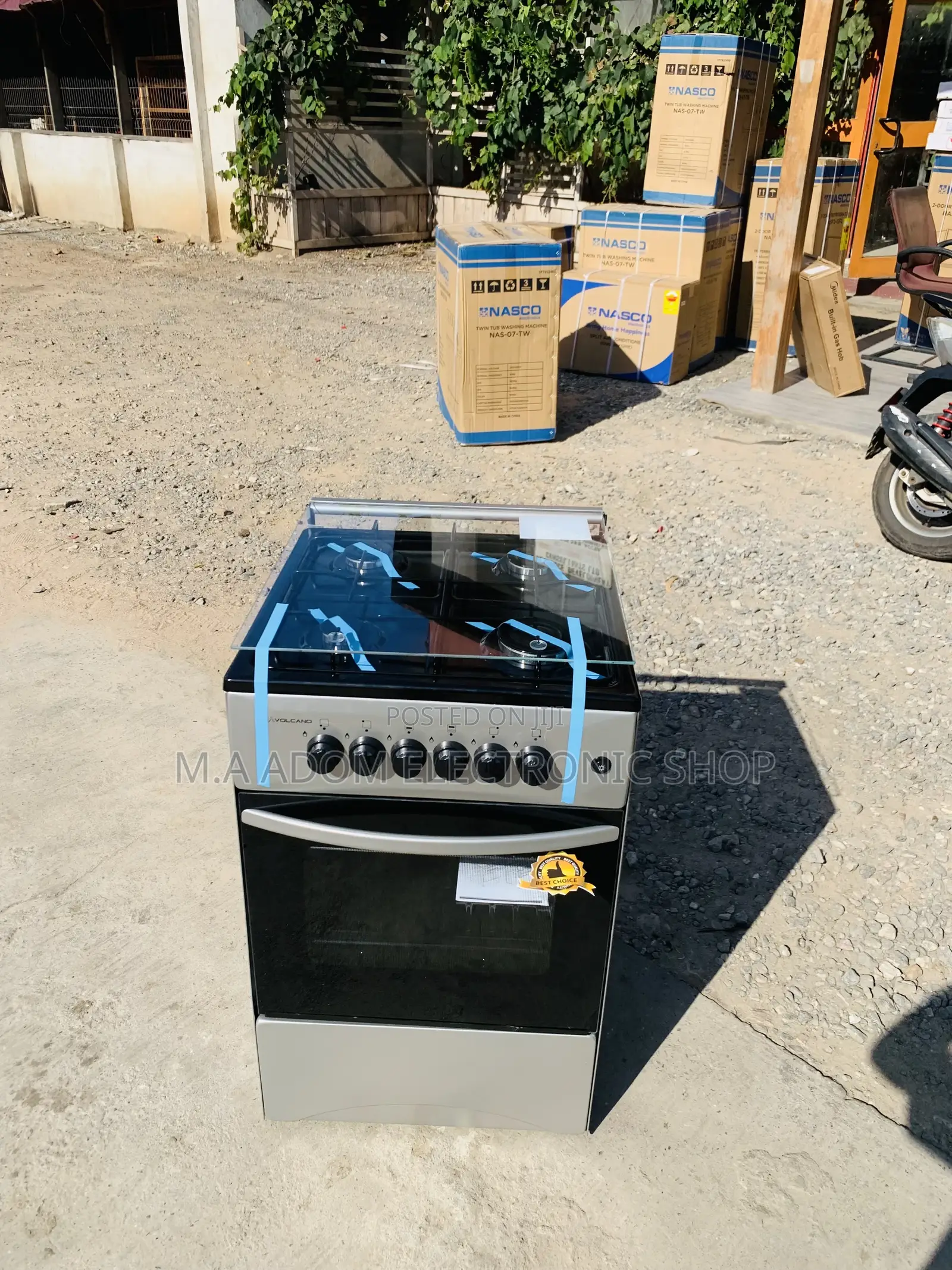 Transparenct Glass to Volcano Gas Cooker