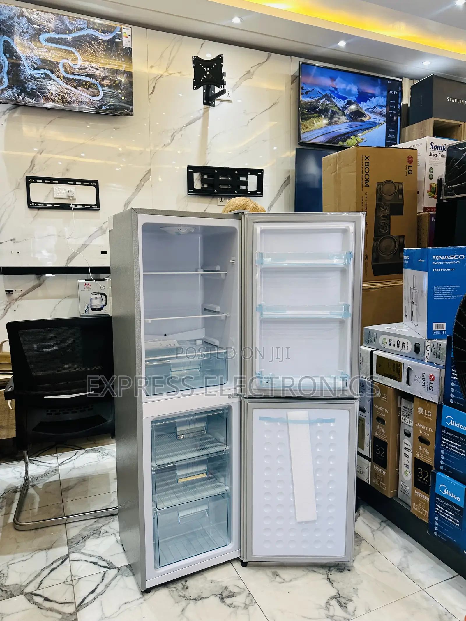 Powerful Chill Double Door Fridge Nasco Nasd-20fl