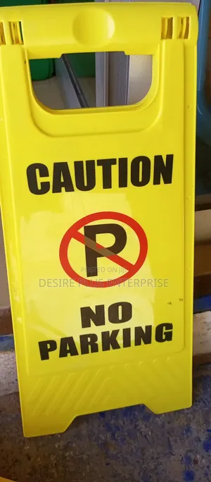 Caution Sign for Wet Floor Cleaning Progress