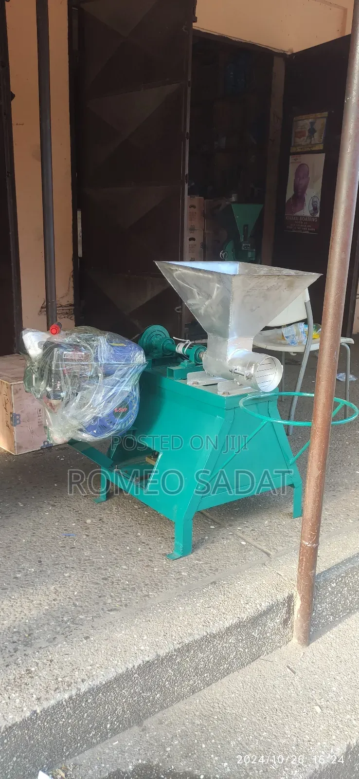 FUFU Machine With Electric Motor and Petrol Engine Complete