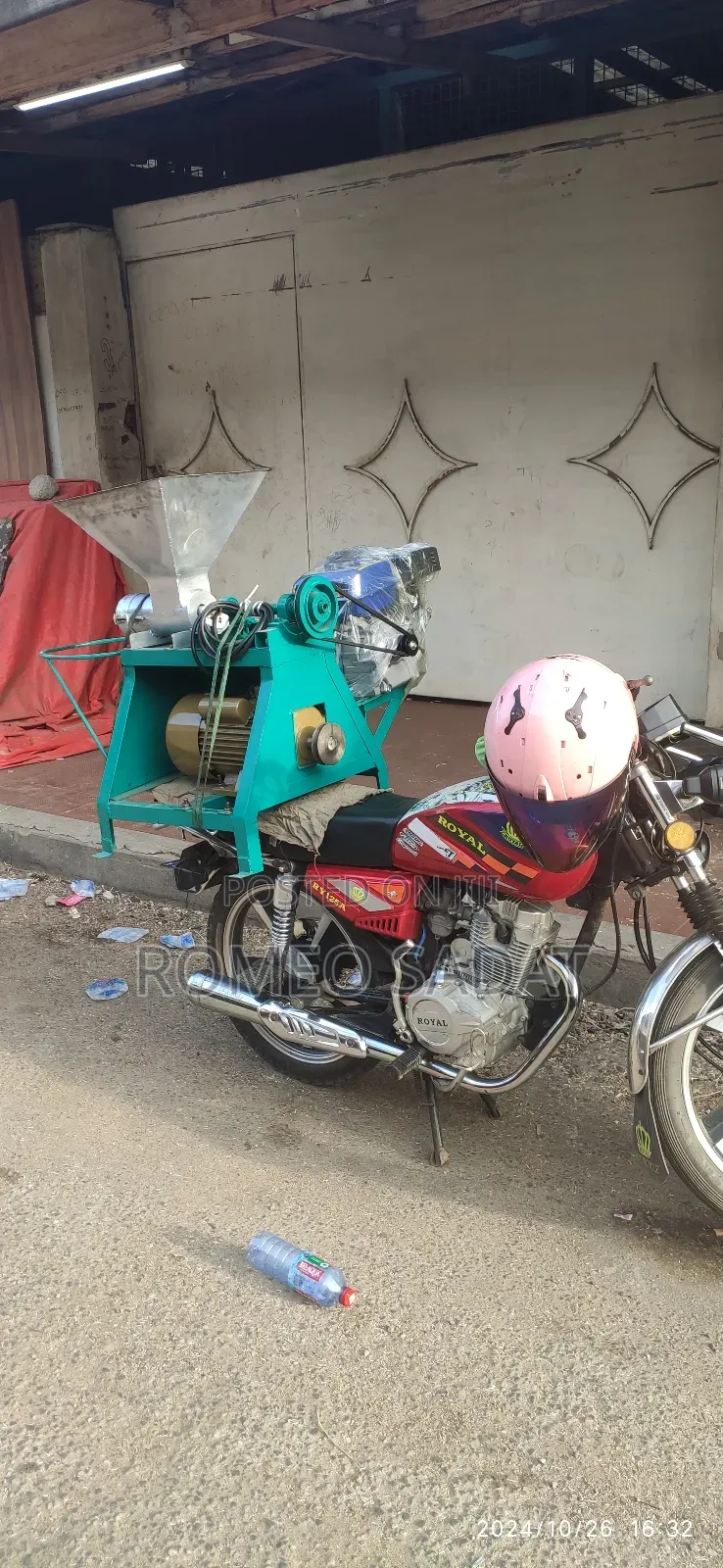 FUFU Machine With Electric Motor and Petrol Engine Complete