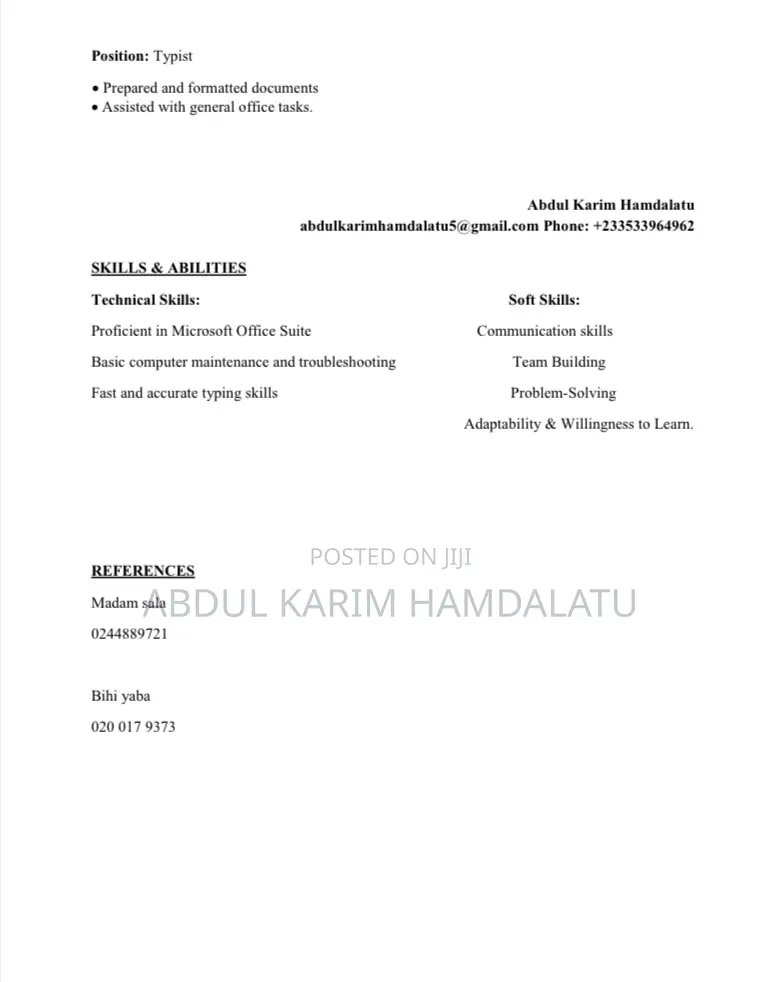 Technology CV