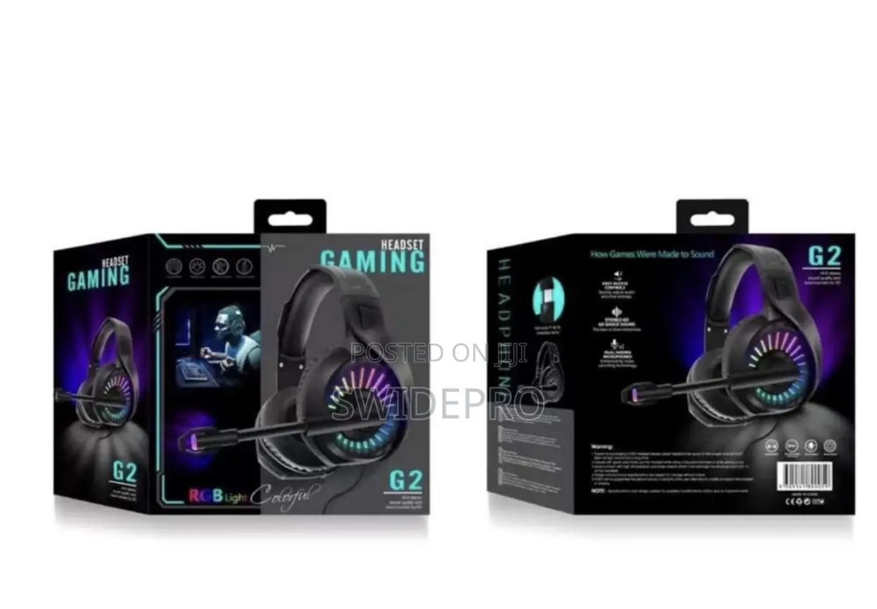 G2 RGB Gaming Headphones With Mic
