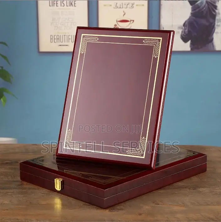 A5 Plus Wooden Award Plaque