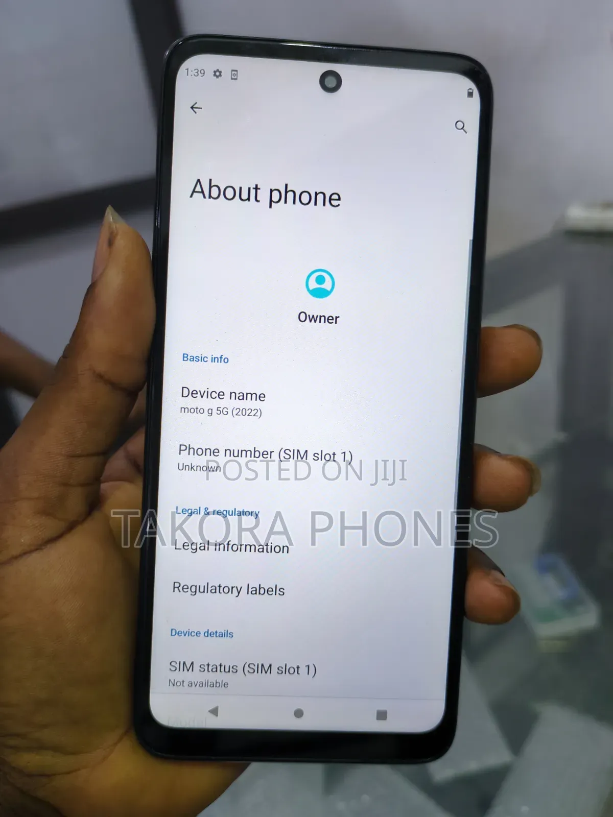 Motorola One 5G 128 GB Blue