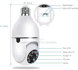 Smartnet Wifi Security IP Bulb Camera | V380