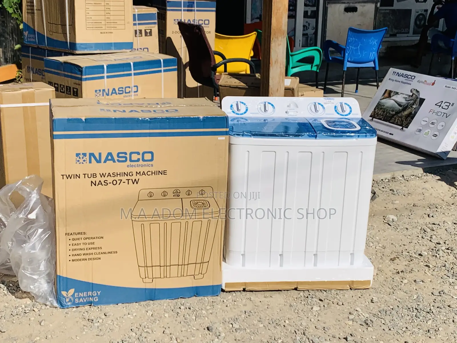 Durable Nasco 7kg Washing Machine