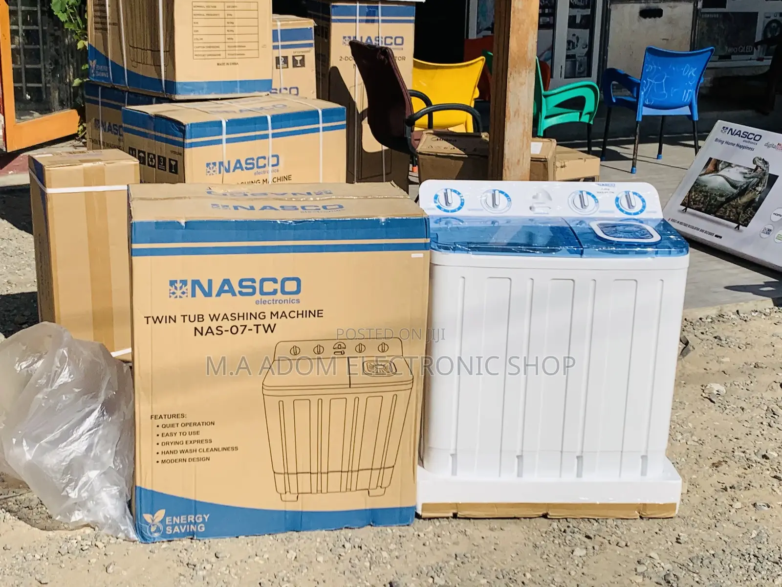 Durable Nasco 7kg Washing Machine