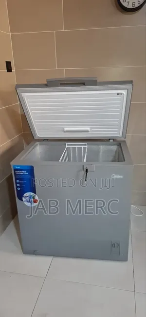Inverter Midea 198 Liters Chest Mini Freezer Grey New Discount Price