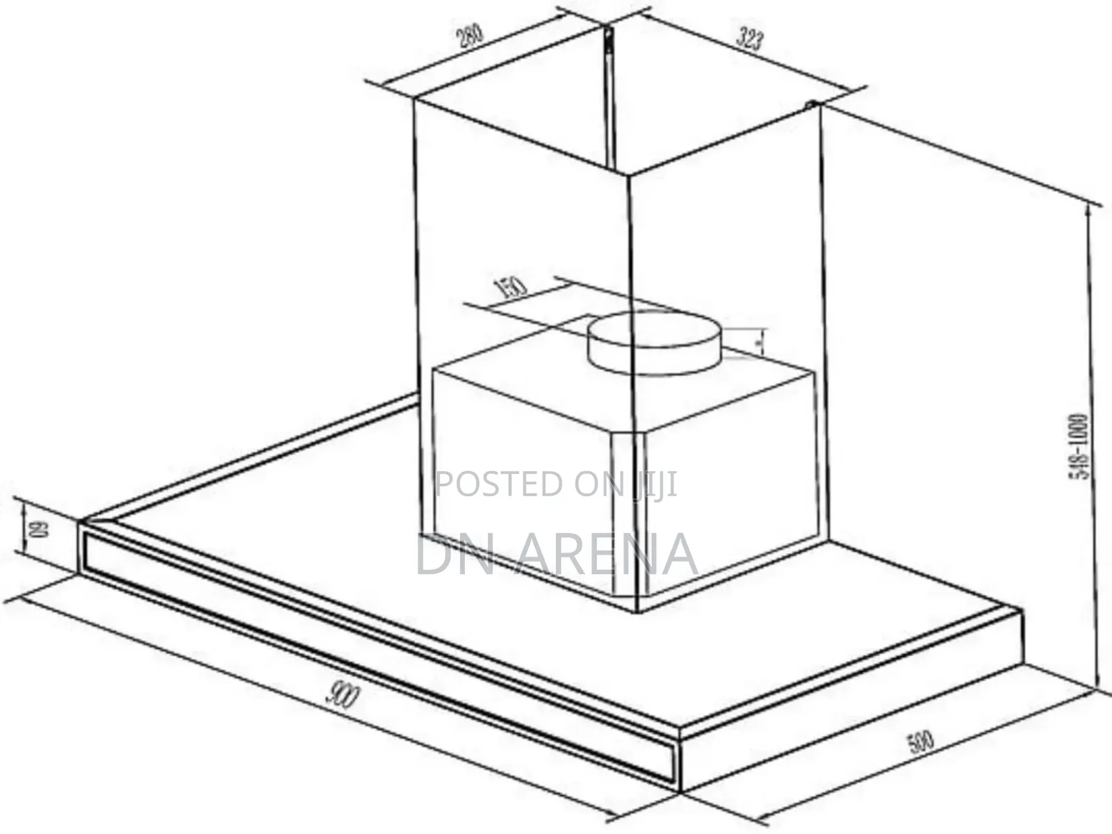 PKM 8090GZ 90cm Cooker Extractor Hood