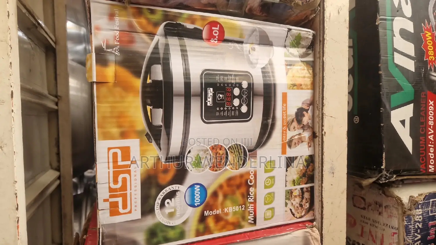 DSP 8litre Multi-Functional Rice Cooker Steamer Pan,Silver