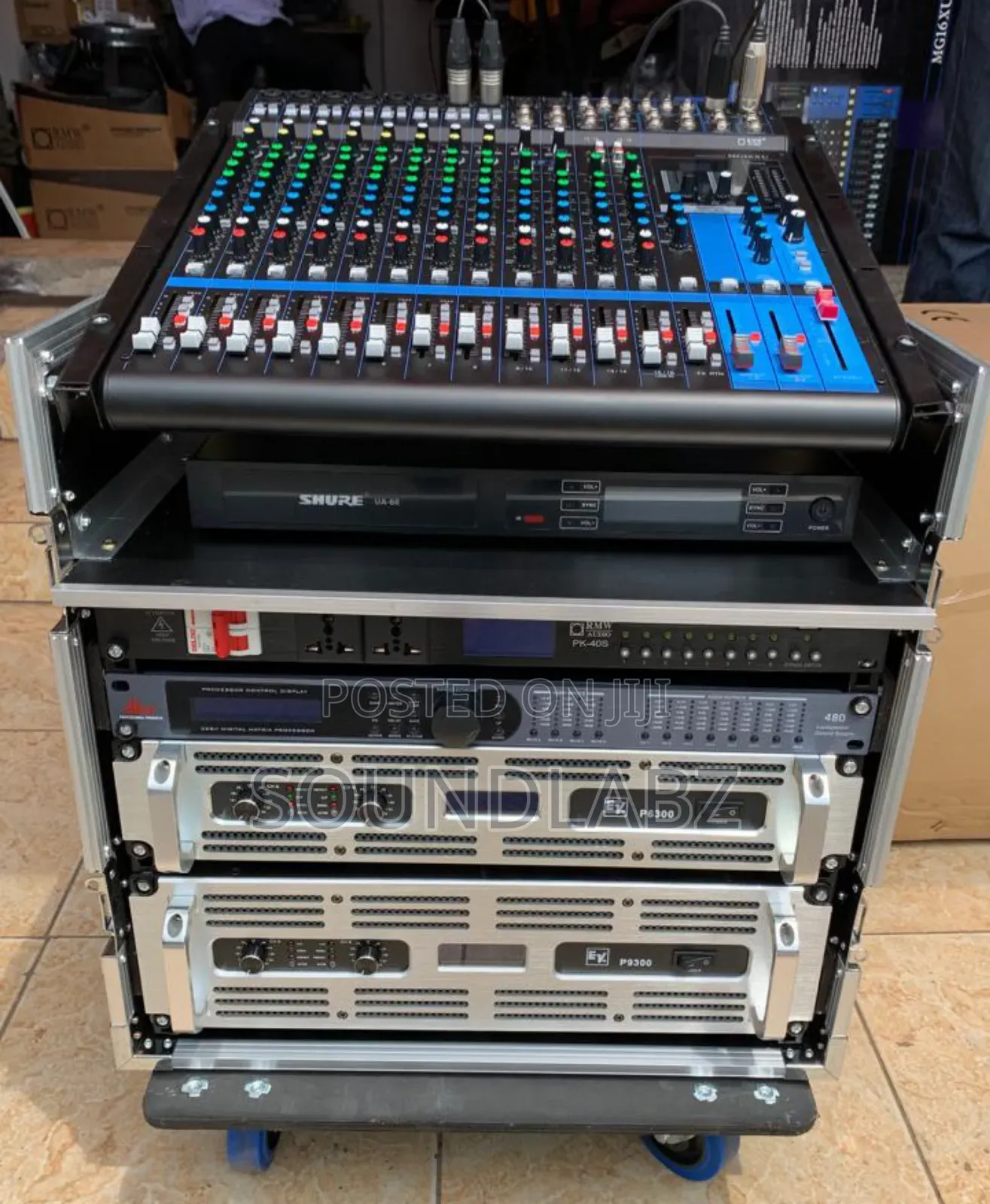 JBL Full Range and Amplifier Rack Set