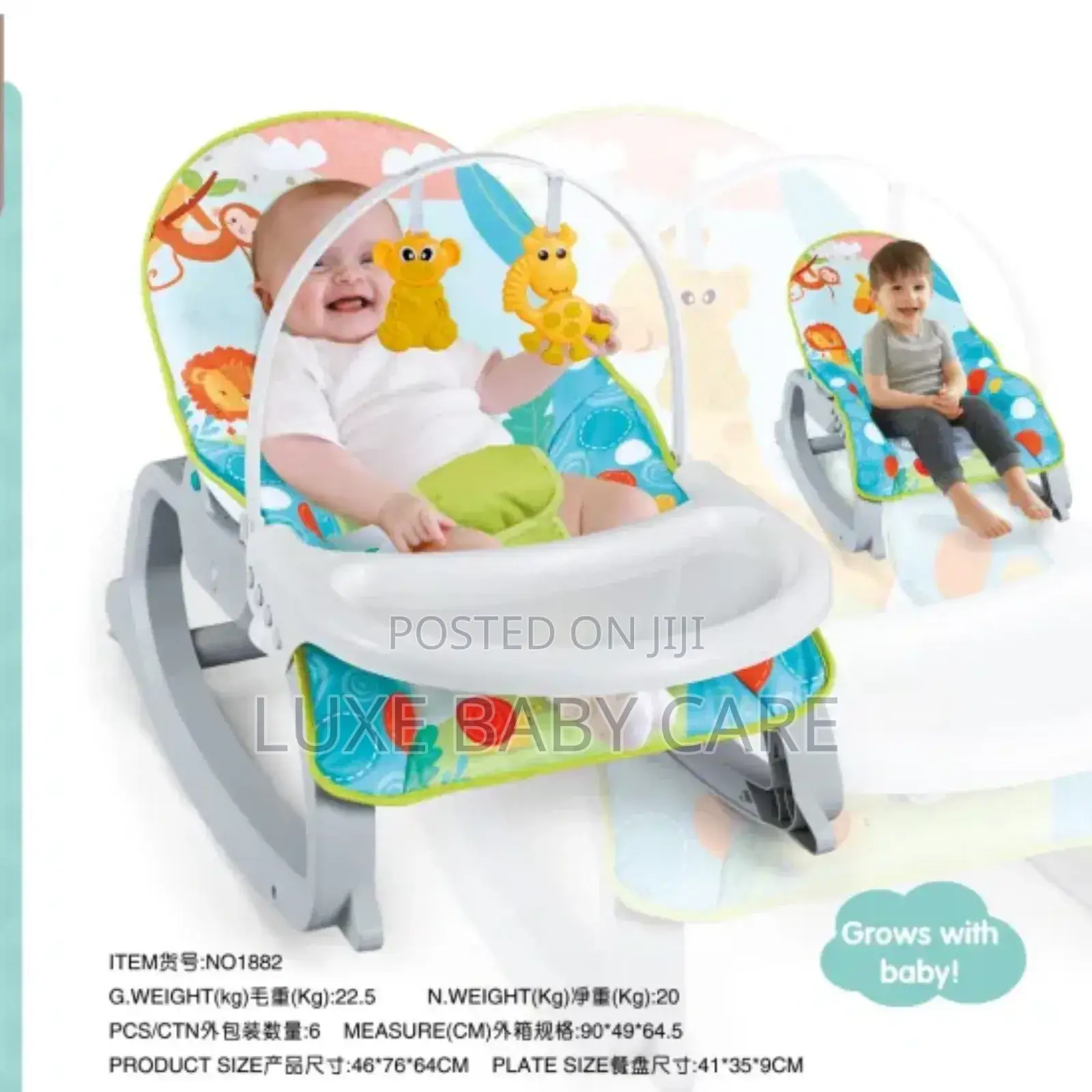 2 in 1 Baby Musical Rocker and Feeding Chair