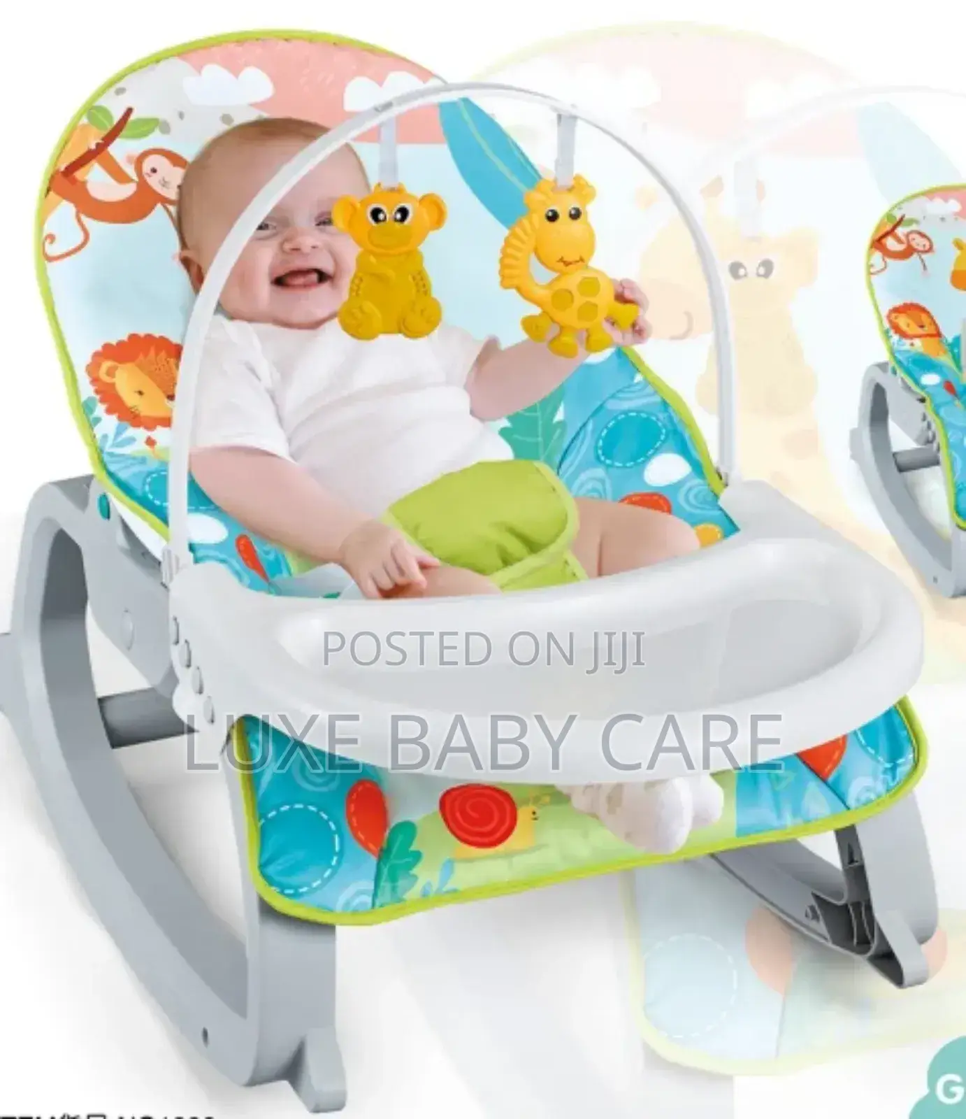 2 in 1 Baby Musical Rocker and Feeding Chair