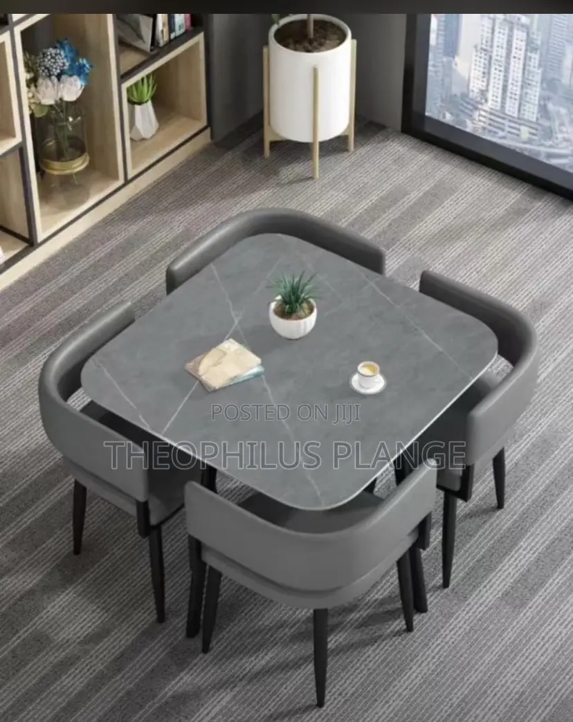 4 Seater Unique Design Dining Table Set