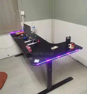 Gaming Table With RGB Light and Headset Holder