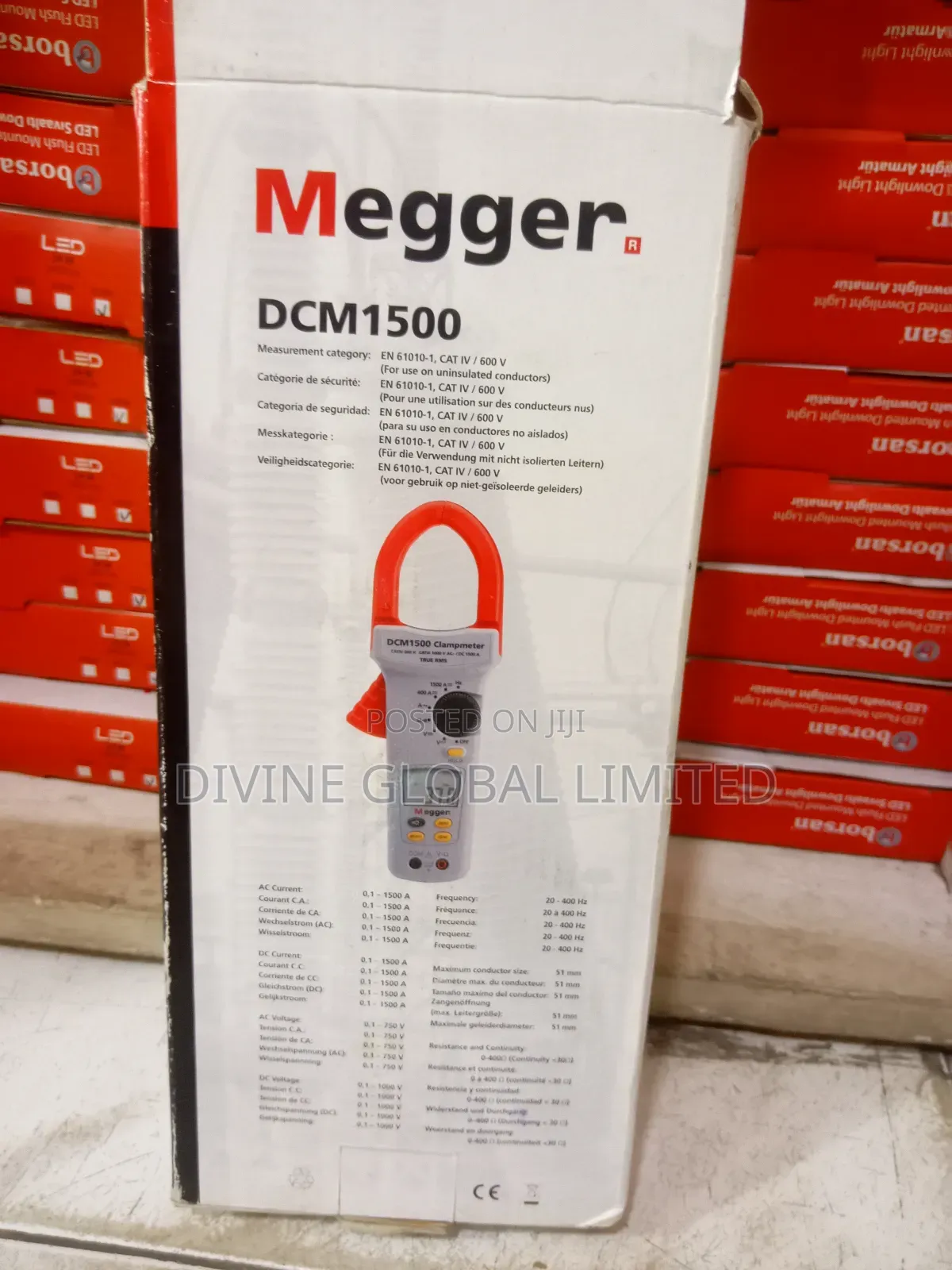 Megger DCM1500 Digital Power Clamp Meter TRMS