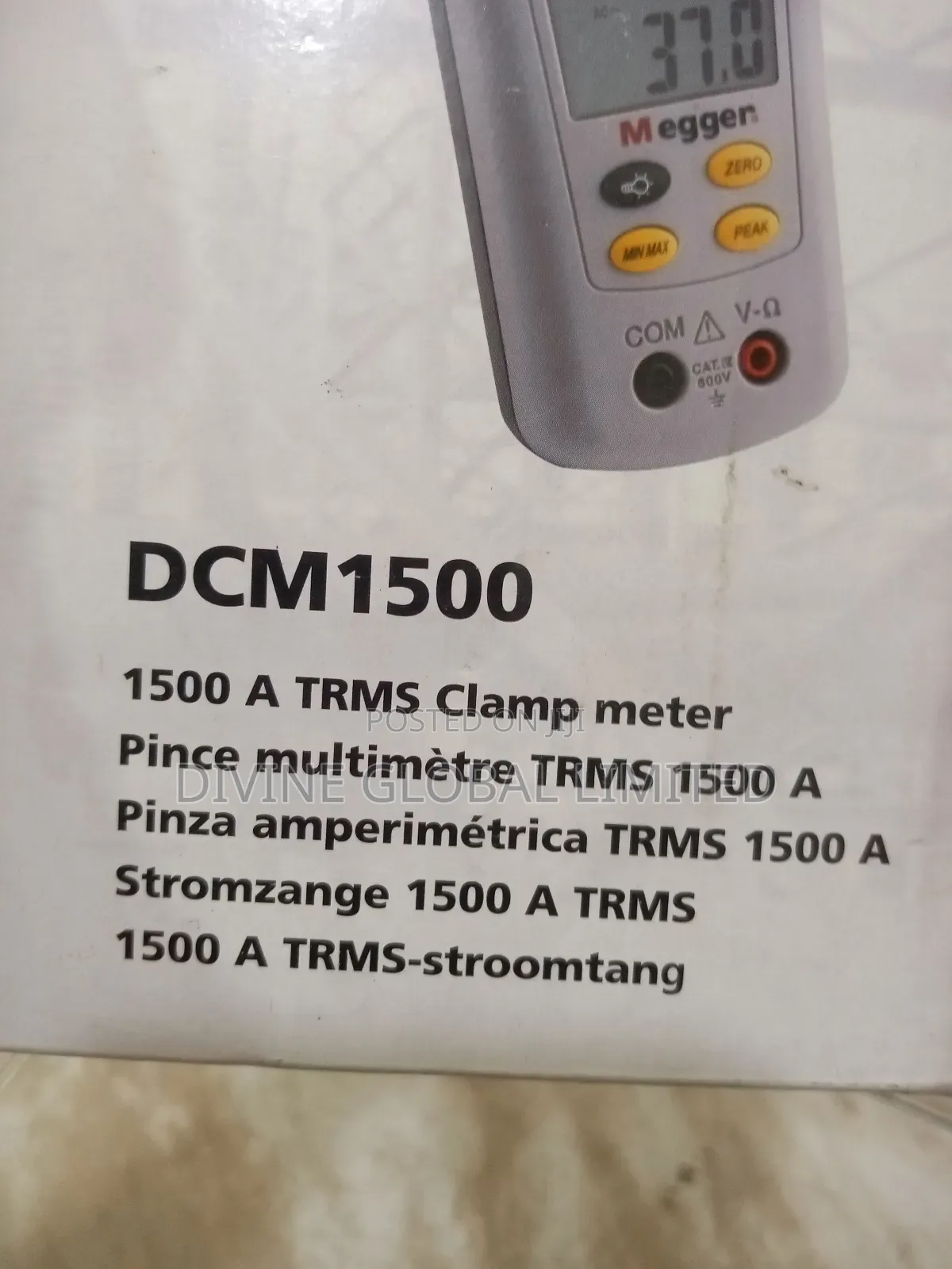 Megger DCM1500 Digital Power Clamp Meter TRMS