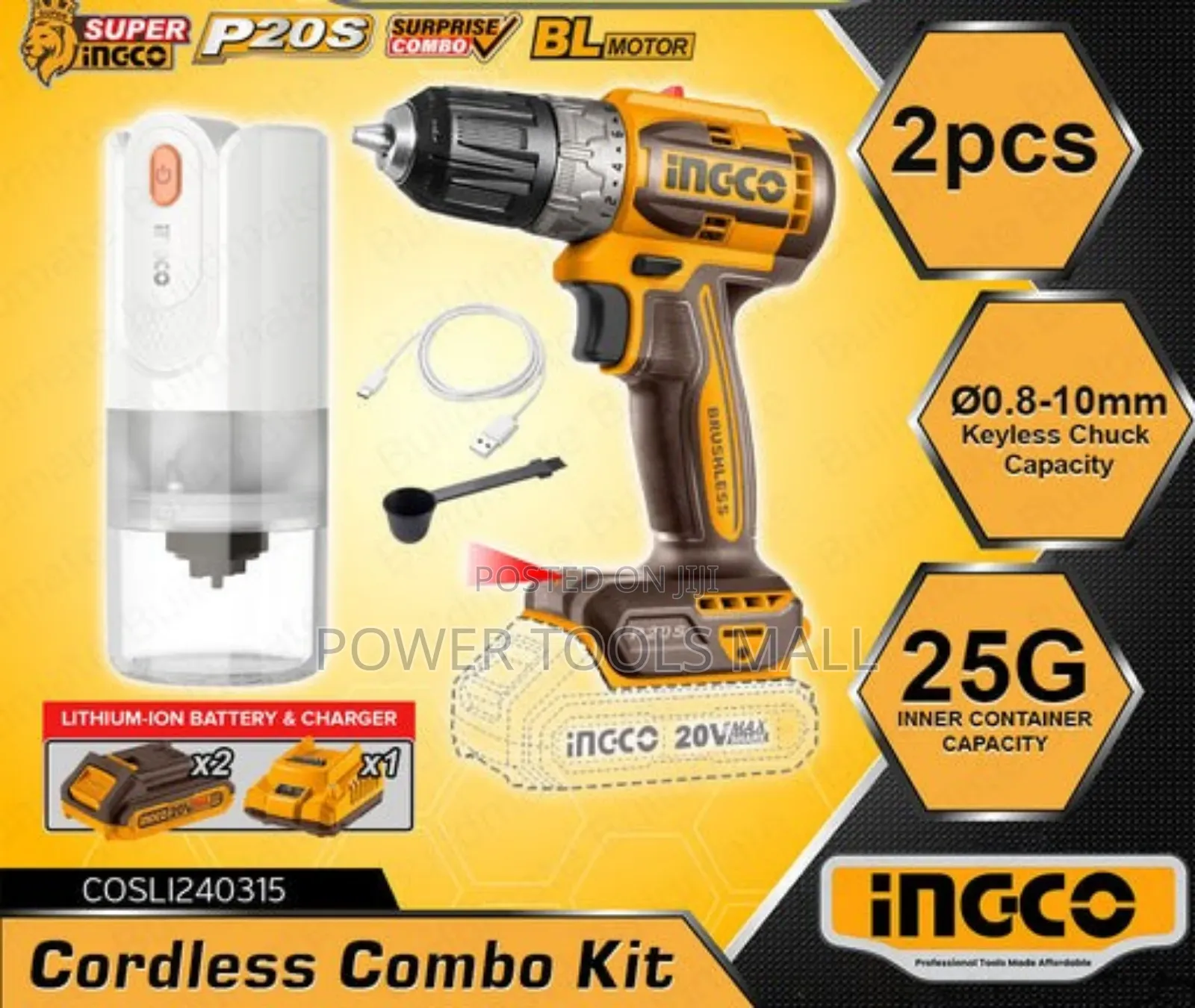 Cordless Drill With Free Coffee Grinder COSLI24315
