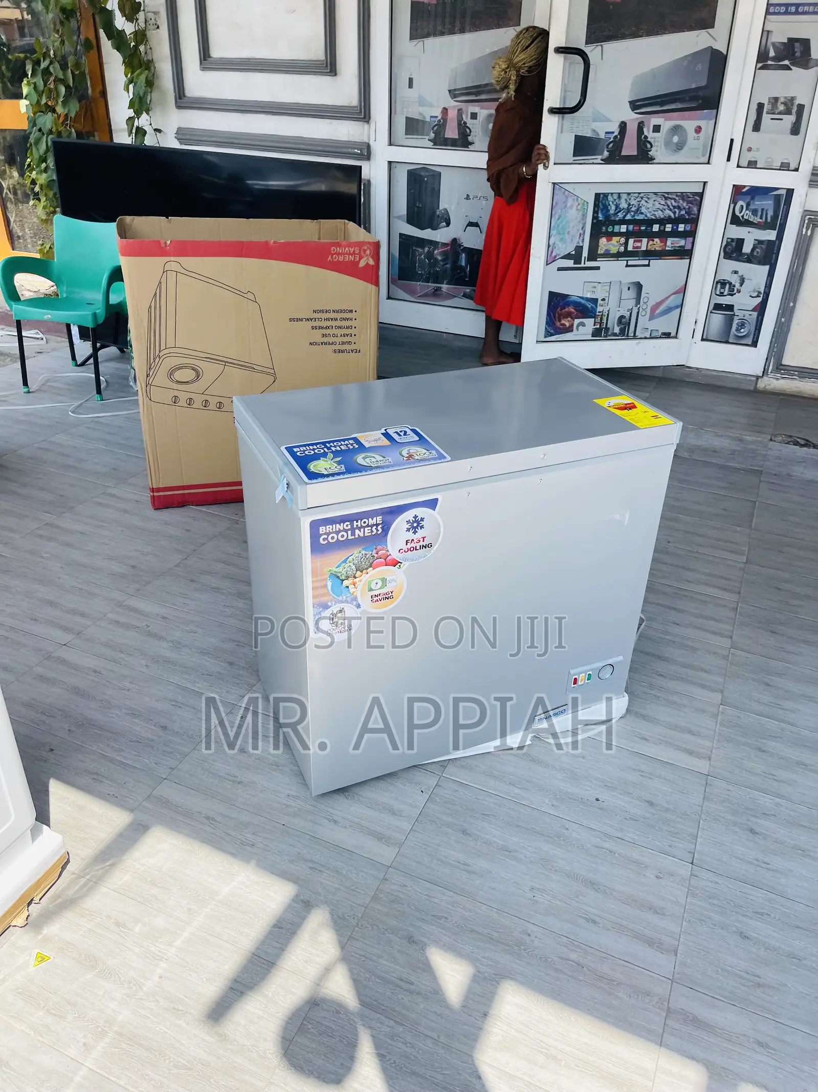 Shop Original Nasco Nas-250fl1 Door Electric Freezer,Silver
