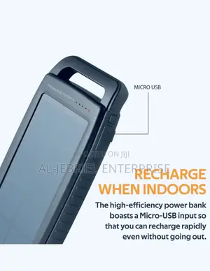 Promate Solarbank 20 Powerbank + 2.1A USB Port Led Light